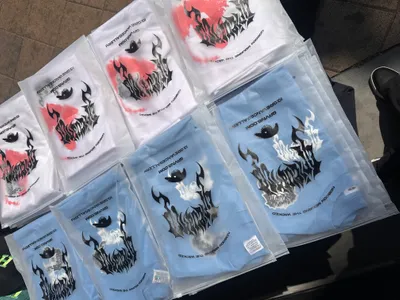 Zipper Frosted Bag - Pop up event in long beach  California