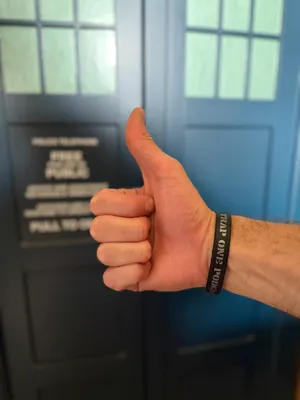 These wrist bands are great and a cool way of promoting our podcast
