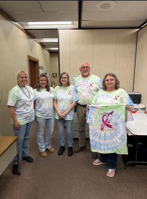 Port & Company - Tie-Dye Tee. PC147 - We had these Team Joyce t-shirts made in order to support one of our co-workers who is battling breast cancer We all wear our t-shirts on Fridays to show support for her and let her know that No one fights alone