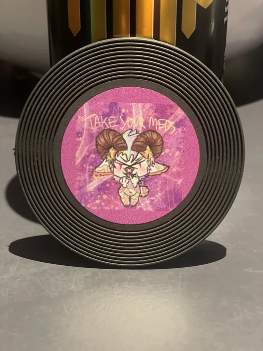 ImprintNow.co.nz - Soft Plastic Record Coaster