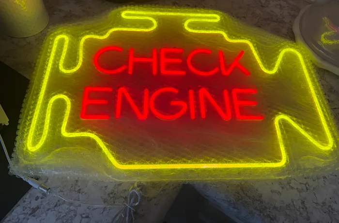 ImprintNow.co.nz - Check Engine Neon Sign