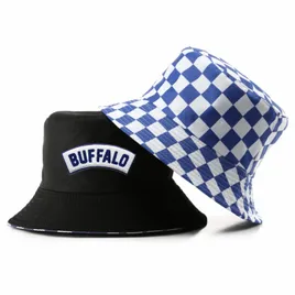 Checkered Cotton Bucket Hat - Imprint Now - NZ