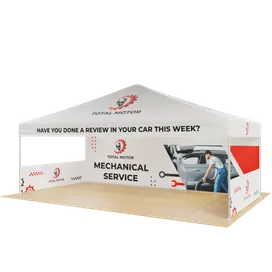 Custom Outdoor Trade Show Displays Heavy Duty 6.1 m x 3 m - Imprint Now - NZ