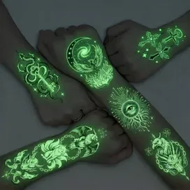 Glow Tattoos with Colorful Imprint - Imprint Now - NZ