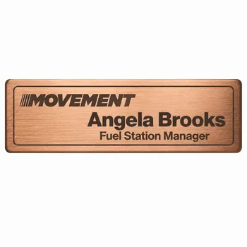 Engraved Metal Name Badges - Imprint Now - NZ