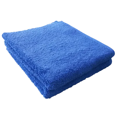 A folded blue plush robe on a striped surface, representing a premium textured bathrobe, possibly a custom flannel fleece robe. A folded blue plush robe on a striped surface, representing a premium textured bathrobe, possibly a custom flannel fleece robe.