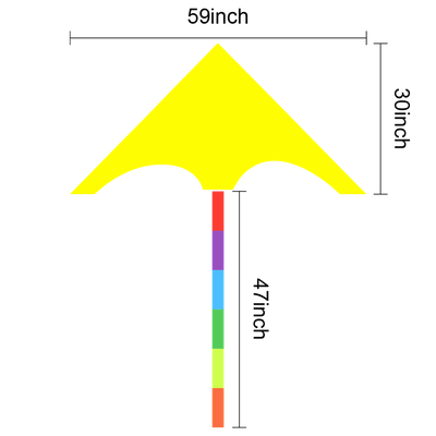 76cm L x 150cm W (119cm Tail Length)