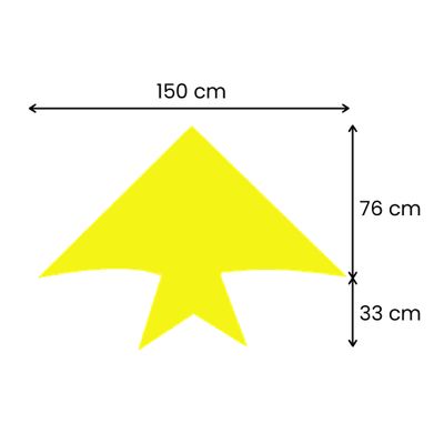 76cm L x 150cm W (33cm Tail Length)