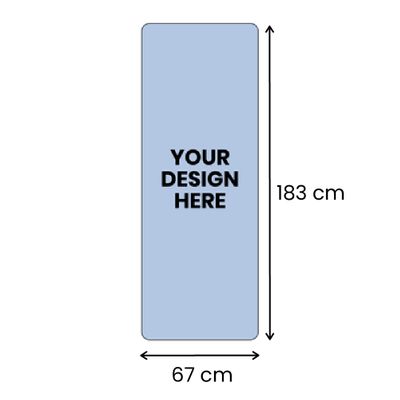 67 cm x 183 cm