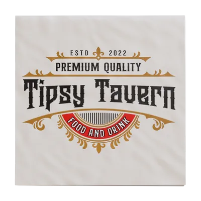 Custom Linen Beverage Napkin - Imprint Now - NZ
