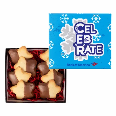 Chocolate Dipped Star Cookie in Gift Box - Imprint Now - NZ