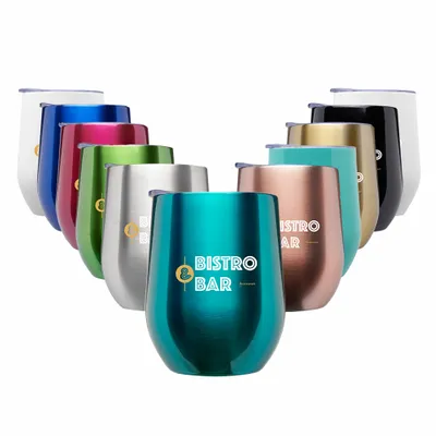 Gleam Elegance Insulated Wine Glass - Imprint Now - NZ