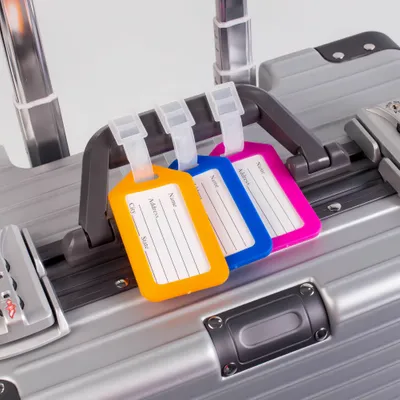 Multicolor Plastic Luggage Tag - Imprint Now - NZ