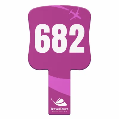 Rectangle Auction Paddles - Imprint Now - NZ