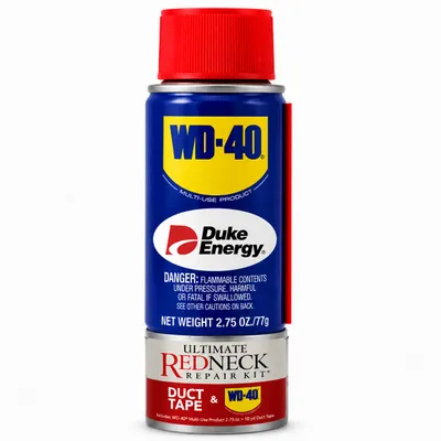 Ultimate Redneck Repair Kits, WD-40 81 mL Handy Cans and 6 yards of Duct Tapes