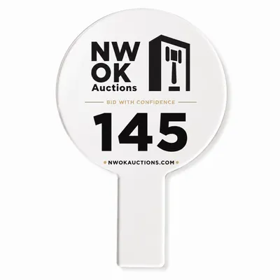 Acrylic Auction Paddles - Imprint Now - NZ
