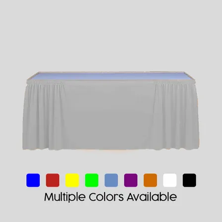 Blank Rectangle Table Skirt - Imprint Now - NZ