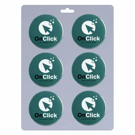 6 pack_Round Lapel Pin 1.25 inch - Imprint Now - NZ