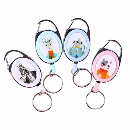 Clip Drawstring Badge Reel Keychain - Imprint Now - NZ