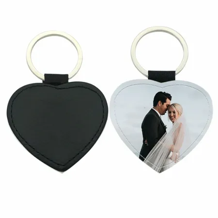 Heart Leather Keychain - Imprint Now - NZ