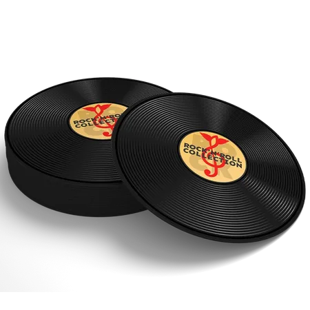 Soft Plastic Record Coaster - Imprint Now - NZ