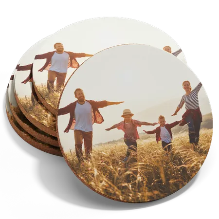 Custom Photo Fiberboard Coasters - Imprint Now - NZ