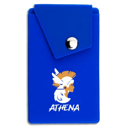 Silicone Card Holder Pressed-On Button Pocket - Imprint Now - NZ