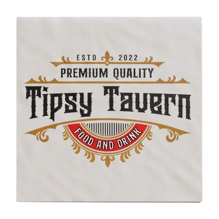 Custom Linen Beverage Napkin - Imprint Now - NZ