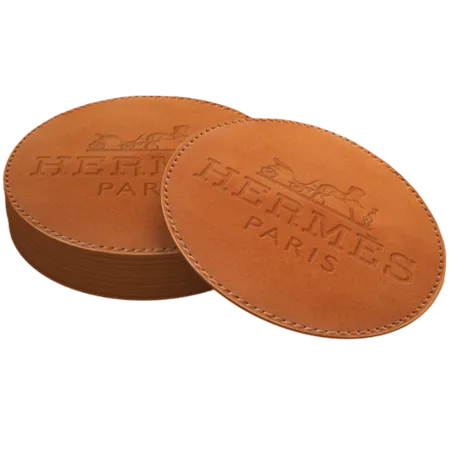Leather Coasters - Imprint Now - NZ