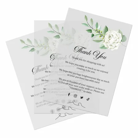 Transparent Cards - Imprint Now - NZ