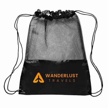Mesh Drawstring Bag Mesh Drawstring Bag - Imprint Now - NZ