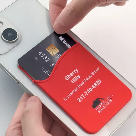 Silicone Phone Wallet Card Holder - Imprint Now - NZ