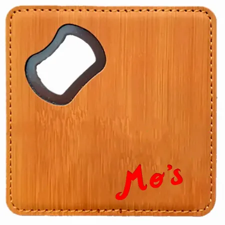 Leather Bottle Opener Coaster - Imprint Now - NZ