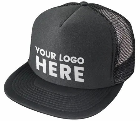 Nissun Cap 5 Panel Foam Trucker Hat Flat Bill - 5FBC - Imprint Now - NZ