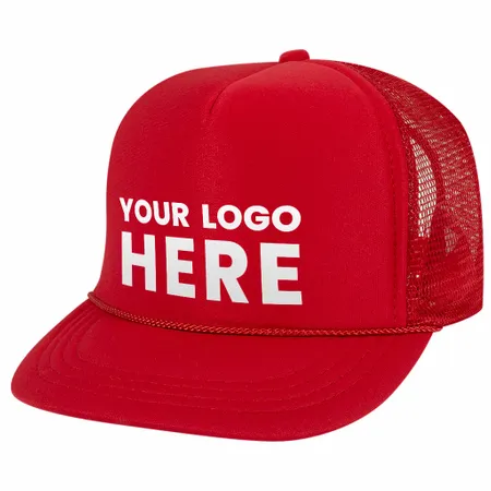 Otto 68-216 Youth Kids 5-Panel High Crown Foam Trucker Hat, Mesh Back - Imprint Now - NZ