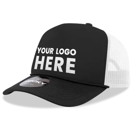 Decky 212 5 Panel High Profile Foam Trucker Hat, 3-Tone Colours - Imprint Now - NZ