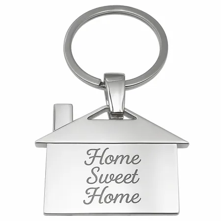 House-Shaped Metal Keychain - Imprint Now - NZ