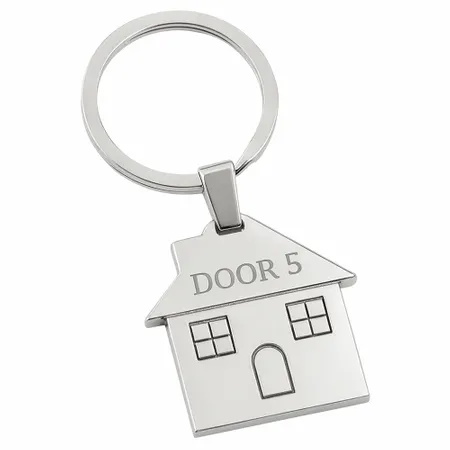 Happy Home Metal Keychain - Imprint Now - NZ