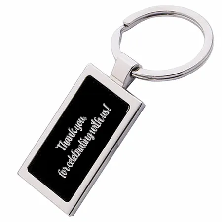 Coloured Rectangle Metal Keychain - Imprint Now - NZ