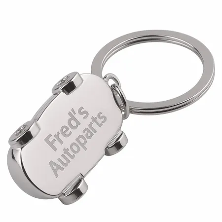 Intricate Car-shaped Metal Keychain - Imprint Now - NZ