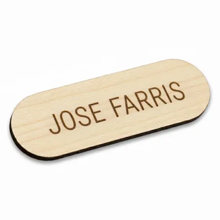 Wooden Name Badges - Imprint Now - NZ