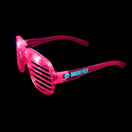 Light-Up LED Slotted Glasses - Imprint Now - NZ