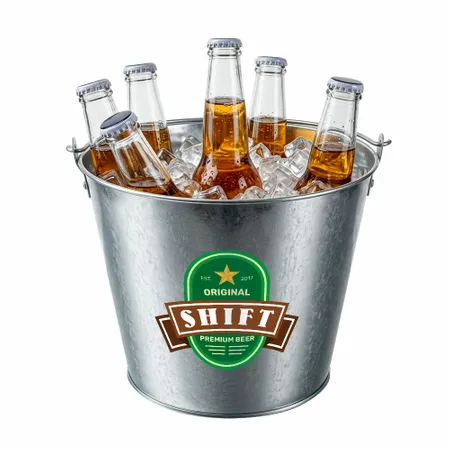 Tinplate Beer Buckets & Opener Combo - Imprint Now - NZ