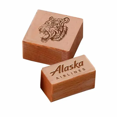 Rectangle Wood Rubber Stamps - Imprint Now - NZ
