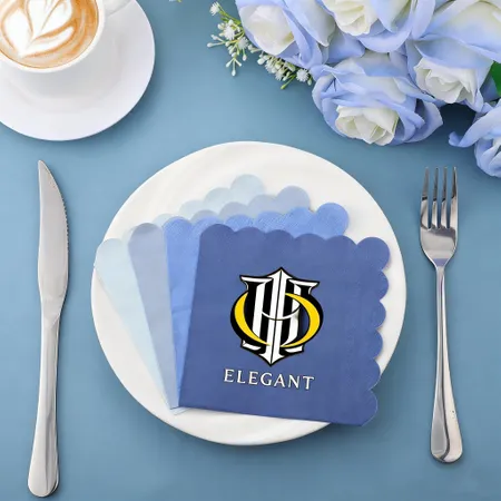 Scallop Beverage Napkins - Imprint Now - NZ