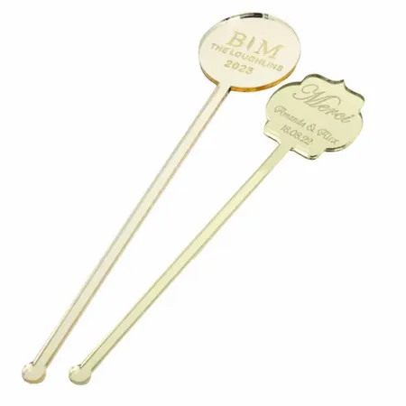 Metallic Acrylic Stir Sticks - Imprint Now - NZ