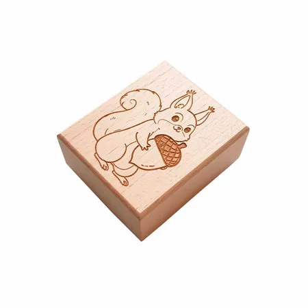 Square Wood Rubber Stamps - Imprint Now - NZ
