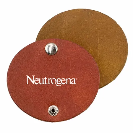 Round PU Leather Cable Organisers - Imprint Now - NZ
