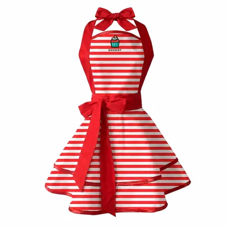 Classic Stripe Double Layer Cotton Aprons - Imprint Now - NZ