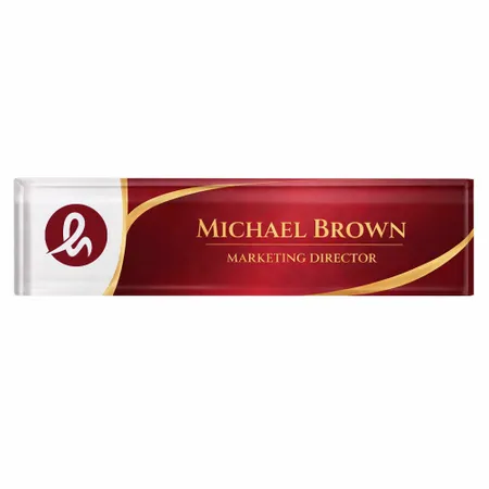 Acrylic Desktop Name Badges - Imprint Now - NZ